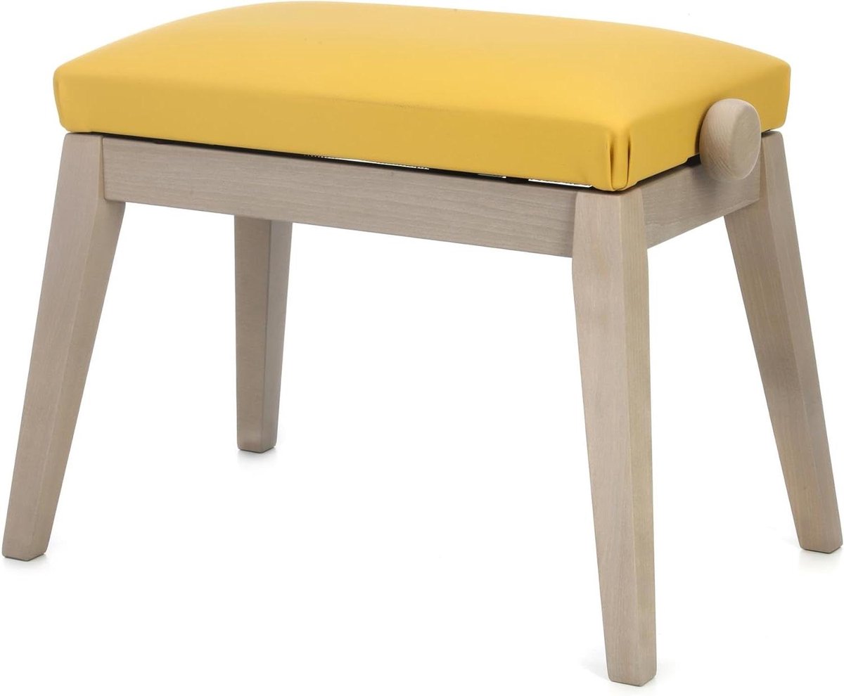 Piano Kruk - Zitbank Muziek - Muziek Spelen - Verstelbare Hoogte - 49-58 cm - Geel Zwart