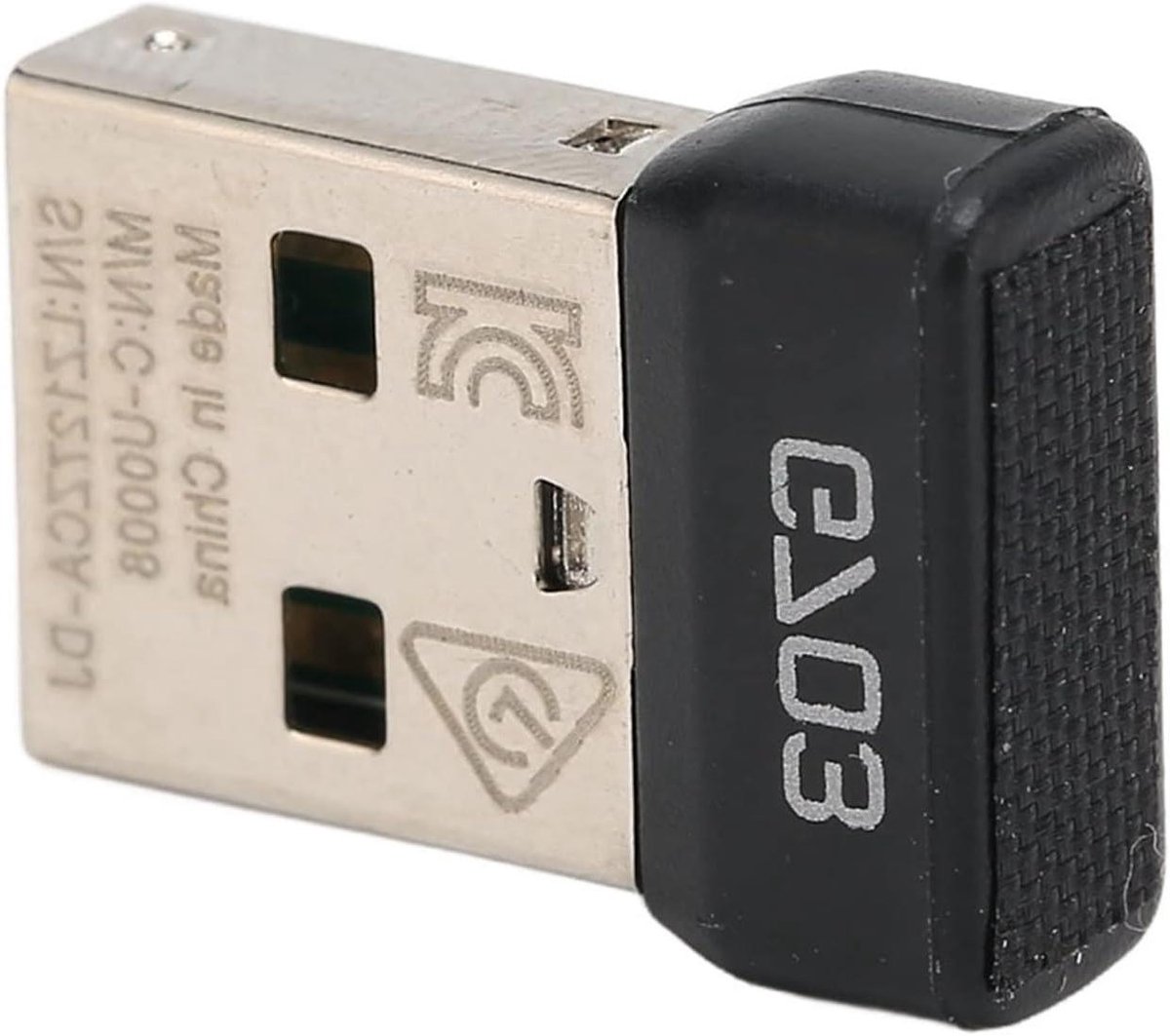 Muis Vervangingsadapter - Draadloze Ontvanger - Snelle Verbinding - Plug and Play - 30 gram - Zwart