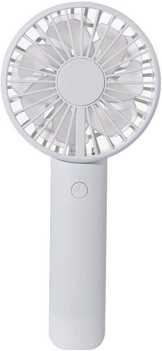 Mini Zakventilator - Persoonlijke Ventilator - Persoonlijke Koeling - Verstelbare Snelheden - 17.6 cm - Wit