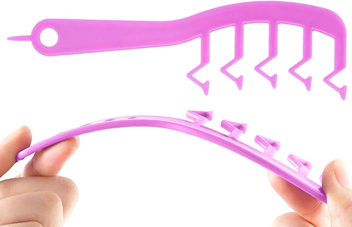 Haar Textuur Tool - Z-Vorm Kam - Volume Creëren - Antistatische Coating - 17.8 cm - Zwart