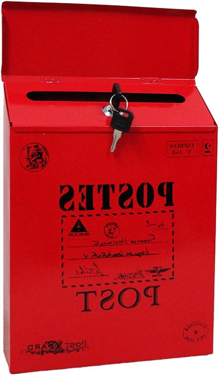 Voorsteldoos met slot - Feedbackbox brievenbus - Veilig informatie delen - Wandmontage ontwerp - 30 x 23 x 6 cm