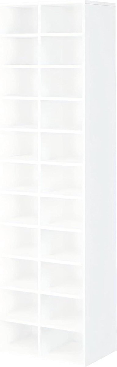 Schoenenrek Hout - Schoenenkast 22 Vakken - Ruimte Ordenen - Vochtbestendig Parket - 54 x
