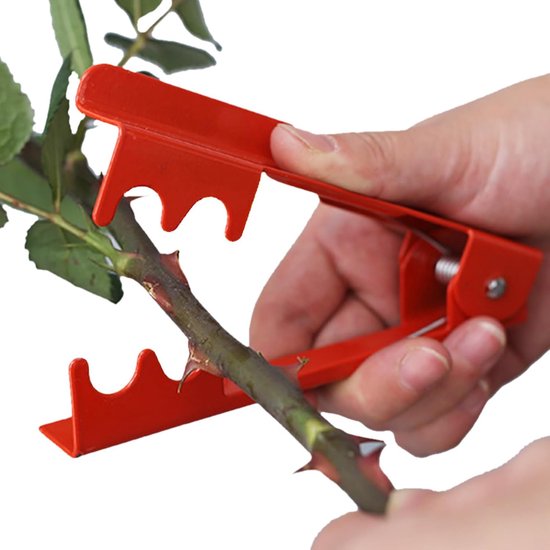 Doornen Verwijderaar - Bloemtang - Rozen Verzorgen - Veer Mechanisme - 1 Stuk - Rood — afbeelding 3