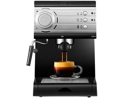 Koffiezetapparaat - Espresso machine - Thuis barista - 20 bar druk - Semi-mini - Zilver