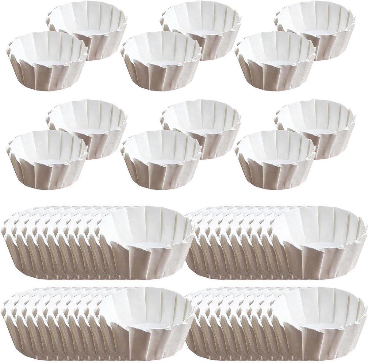 Muffin Liners - Bakbekers Cupcake - Thuis Bakken - Oliebestendig Papier - 50 Stuks - Kleurrijk