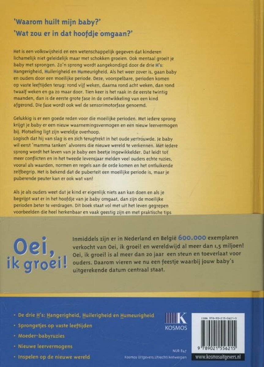 Oei, ik groei! - back cover