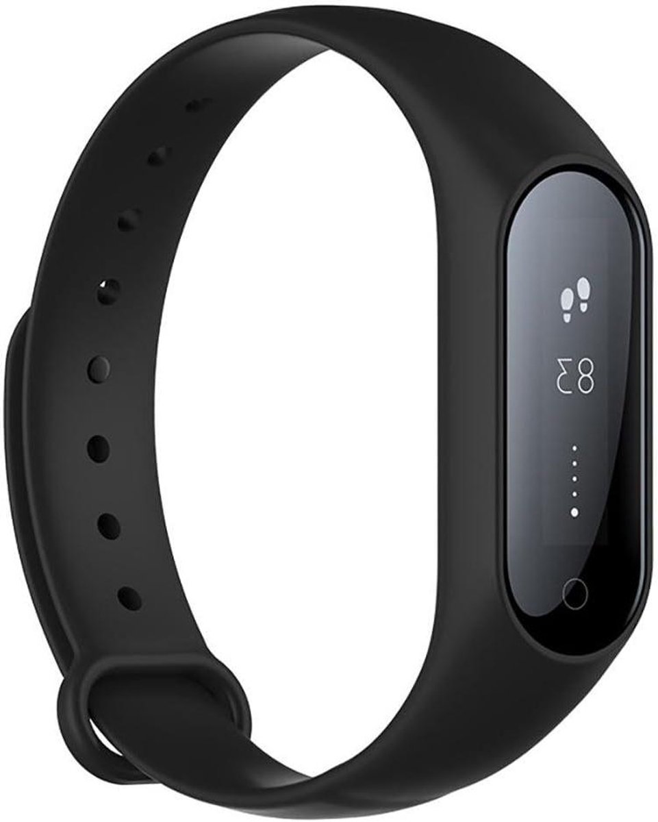 Fitness Tracker - Smart Armband - Dagelijkse Activiteit - Waterdicht Ontwerp - 15 Dagen Batterij - Zwart