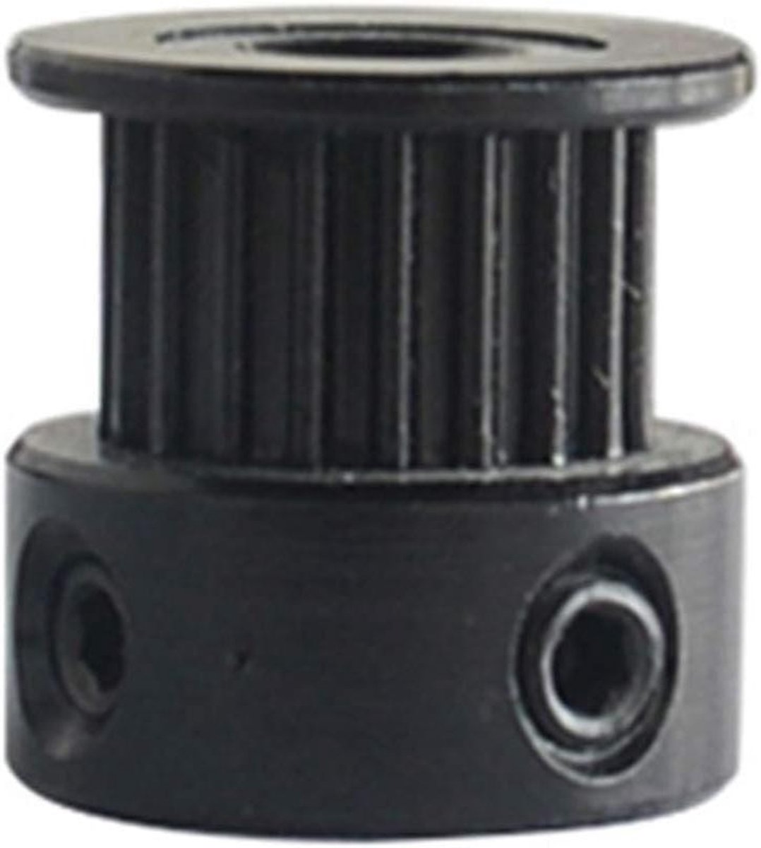 Tandwiel Katrol - GT2 Poelie - 3D Printer Onderdeel - Aluminium Legering - 6mm Breedte - Zwart