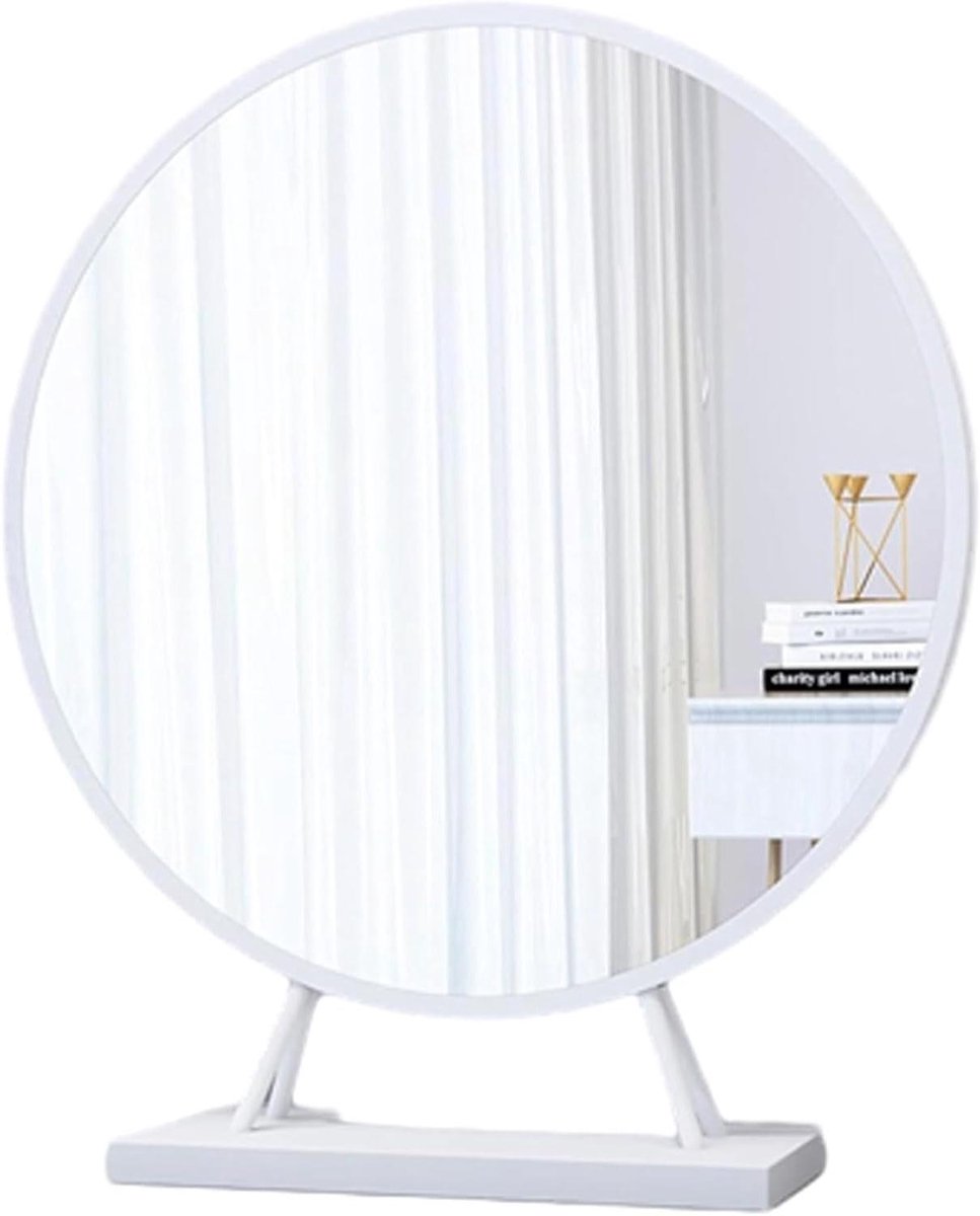 Make-up spiegel - Kaptafel spiegel - Aankleden - 360 graden draaibaar - 40 cm - Wit