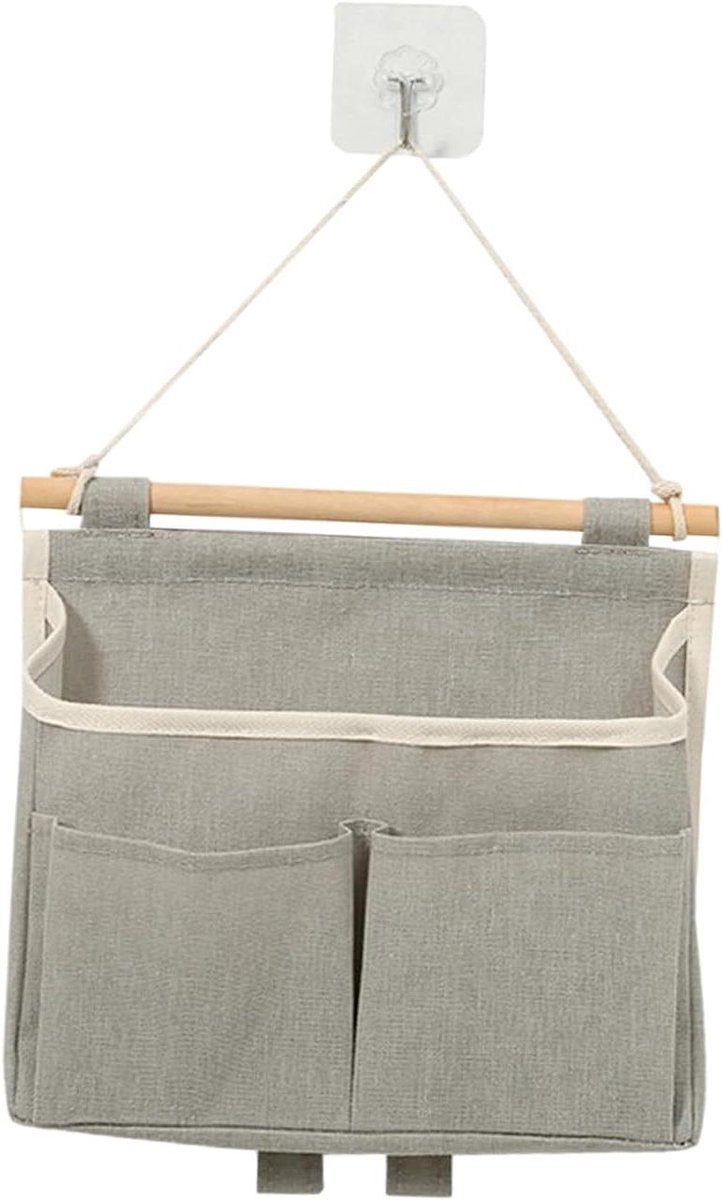 Wandorganizer - Opbergtas - Ruimte Besparen - Waterdichte Coating - 25 x 23 x 6 cm - Grijs