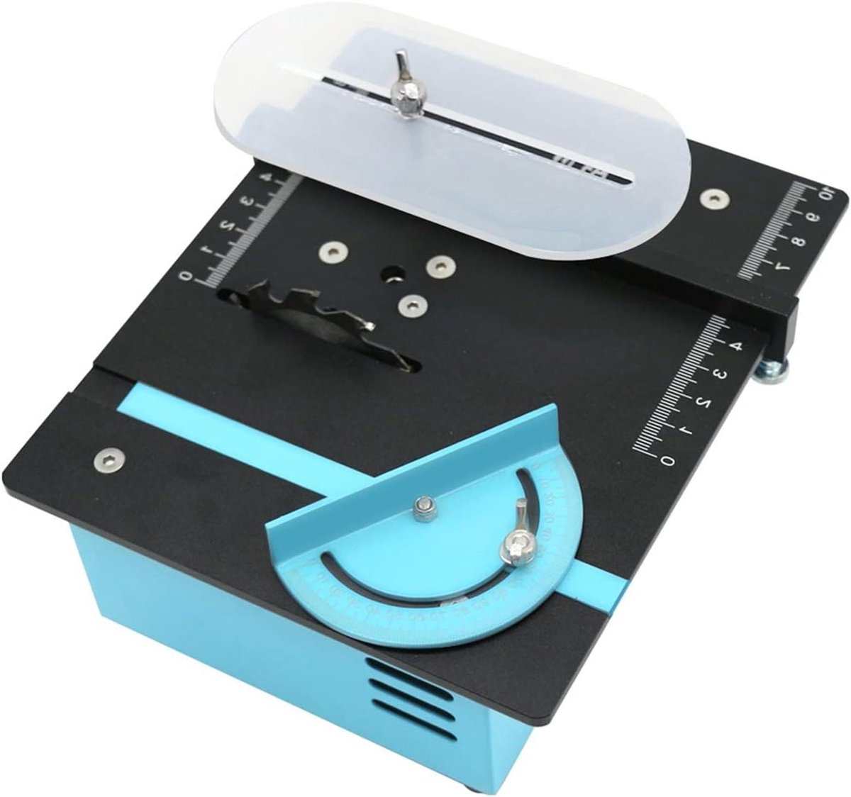 Mini Tafelzaag - Elektrische Zaag - Houtbewerking Hobby - Compact Ontwerp - 180x150x80 mm - Zilver