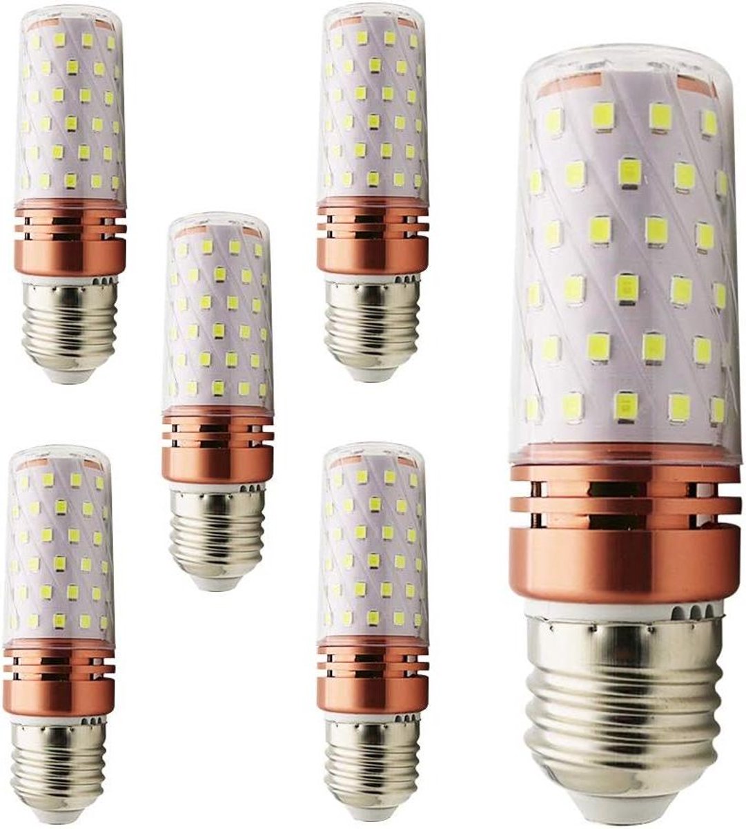 LED Lampen - E27 Lichtbron - Algemene Verlichting - 360 Graden Licht - 5 Stuks - Koud Wit