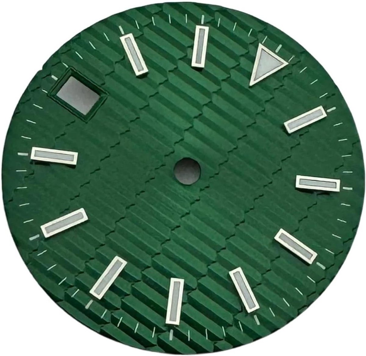 1 stuk horloge-onderdelen 28,5 mm steriele wijzerplaat, geschikt for NH35-uurwerk, geschikt for 3 uur kroon, 3,8 uur kroon, zwart, blauw, groen, grijs, wit, geel(07)