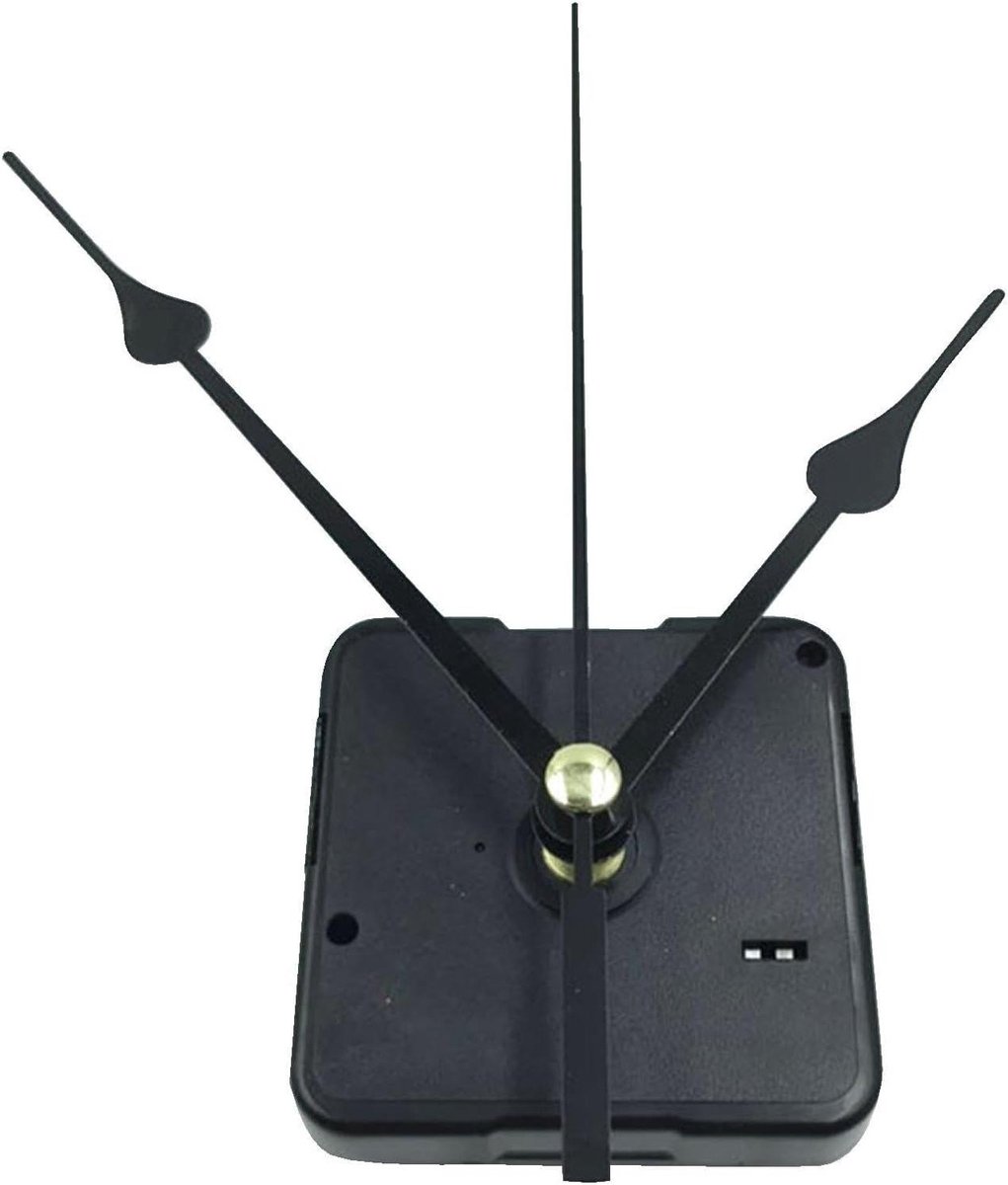Klok Mechanisme Set - Klok Onderdelen - Wandklok Reparatie - Geruisloze Werking - 5.3 cm - Zwart