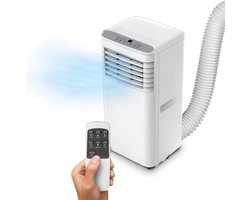 Mobiele airco - Draagbare koeler - Ruimte koelen - 3-in-1 functie - 9000 BTU - Wit