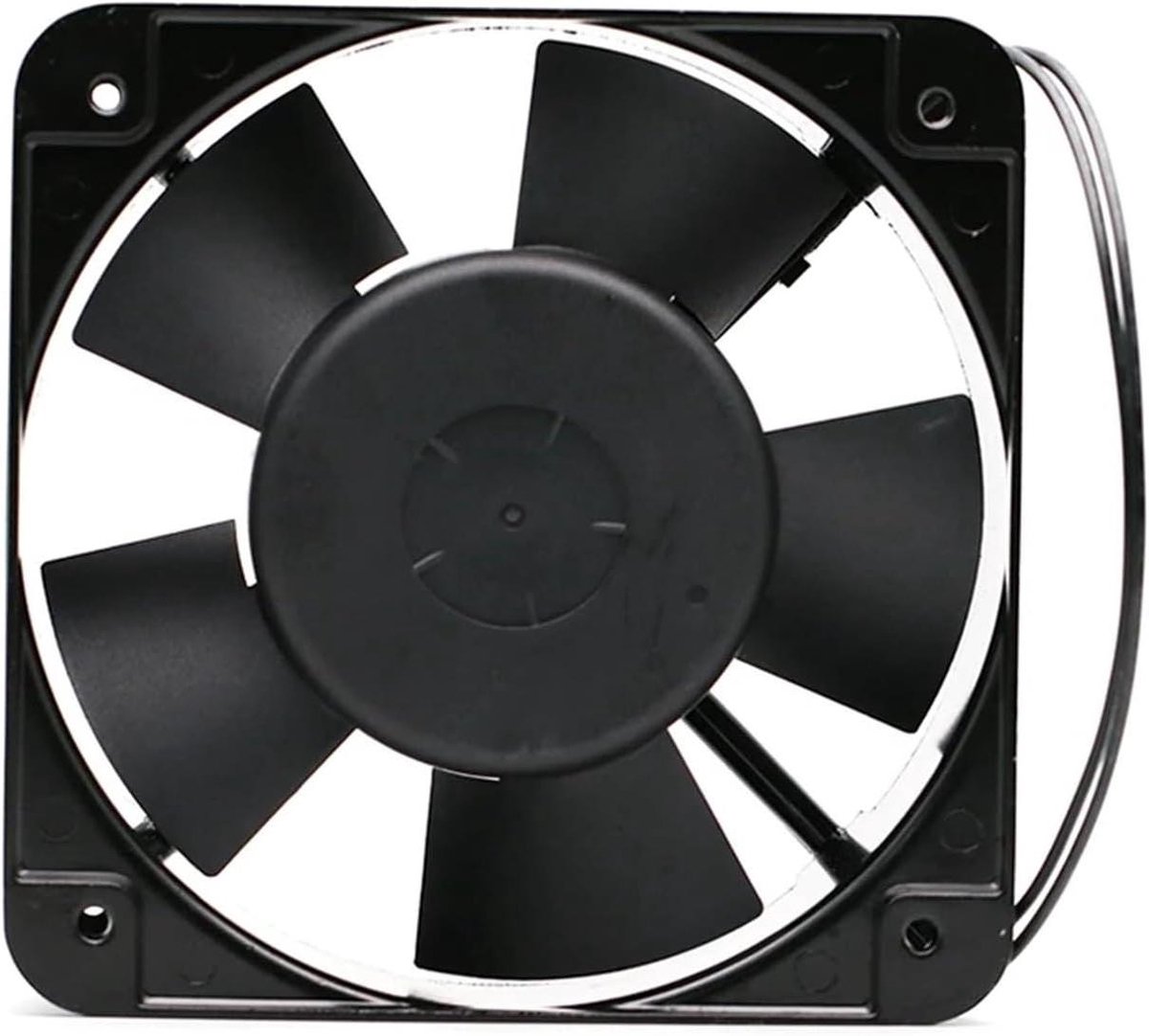 Axiale ventilator - Koeler - Apparatuur koelen - Dubbele kogellagers - 150 mm - Zwart