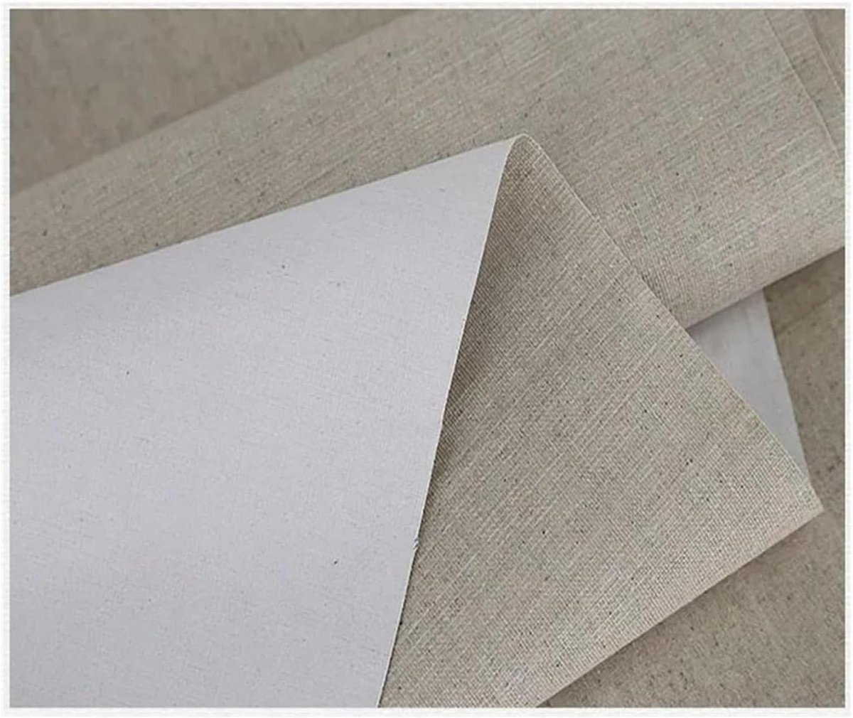 Canvasrol Schilderen - Linnenmix Doek - Artistiek Creëren - Zuurvrij Gegrond - 10 Meter Lengte - Niet Van Toepassing