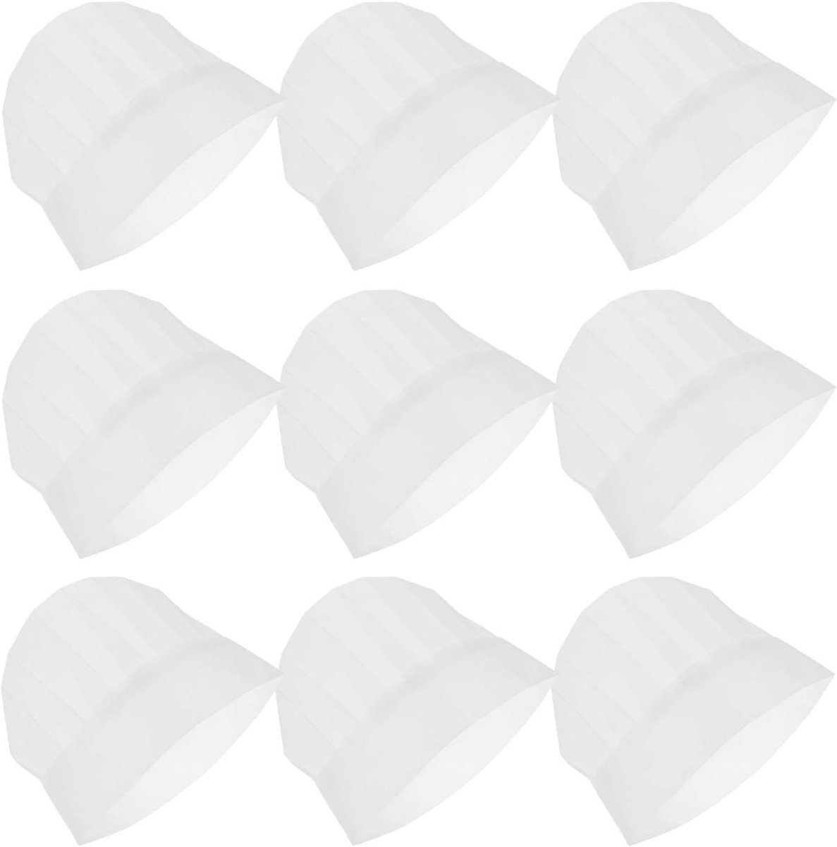 Kinder Koksmutsen - Bakkersmutsen Set - Kookplezier Bevorderen - Wegwerp Gemak - 15 Stuks - Wit