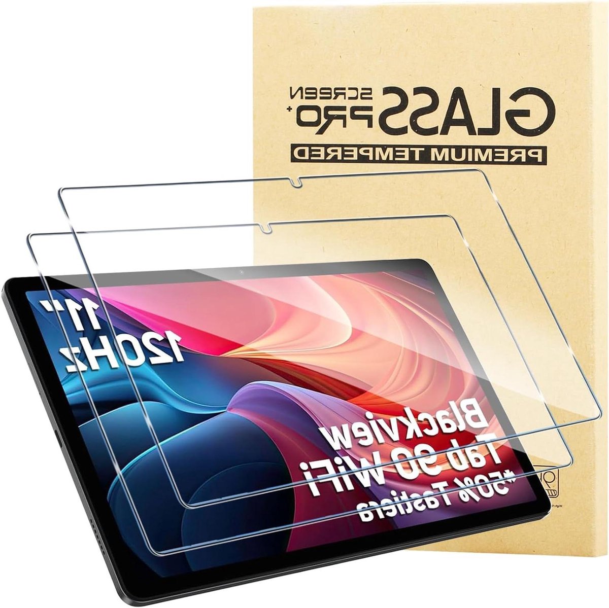 Gehard Glas - Schermfolie Tablet - Scherm Beschermen - Krasbestendig 9H - 2 Stuks - Transparant