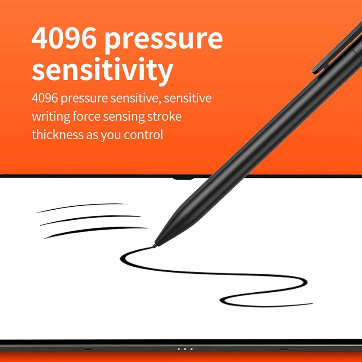 Digitale Pen - Stylus Pen - Schrijven Tekenen - 4096 Drukniveaus - 2 Stuks - Zwart