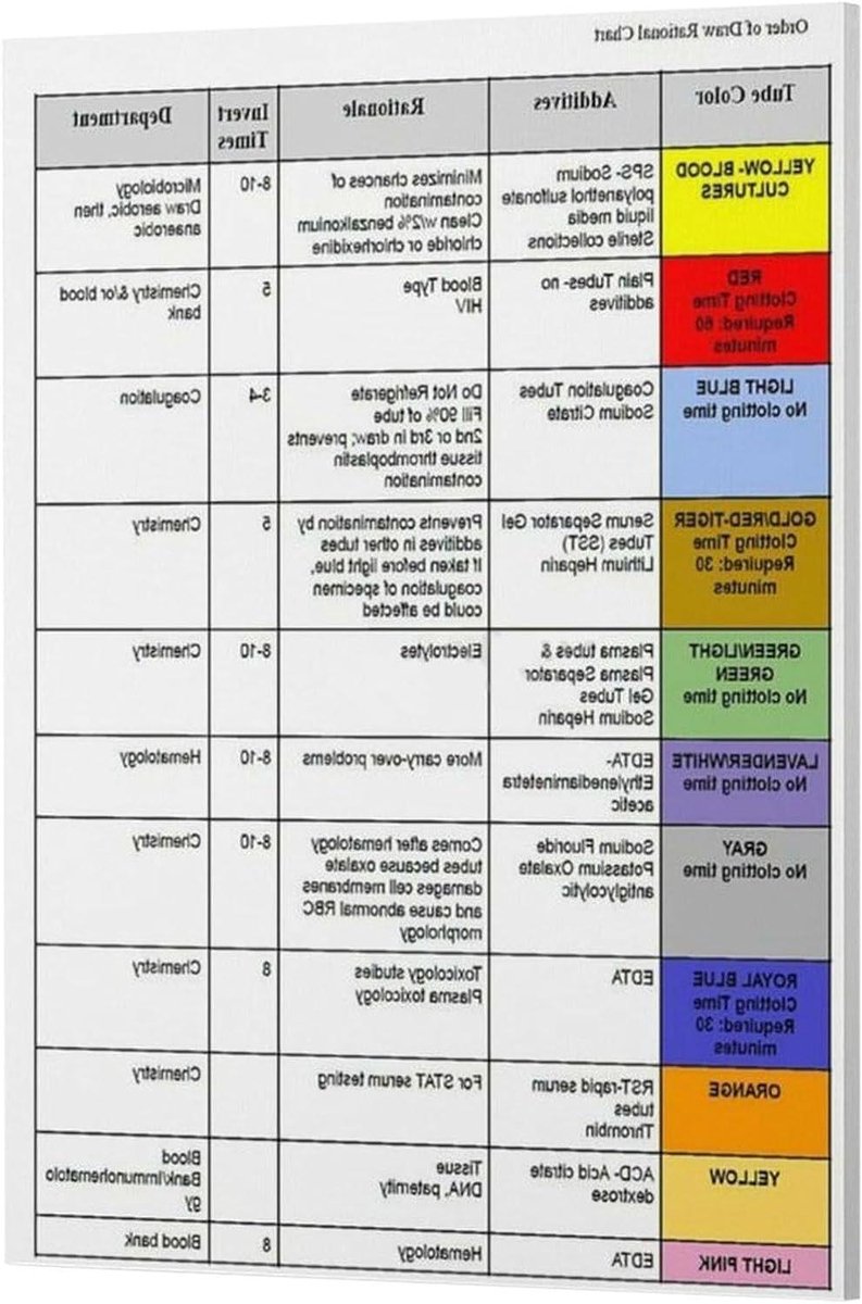Handleidingposter Verpleegkunde - Educatieve Gids - Studie Ondersteuning - Vervaagd Bestendig - 20x30 cm - Meerdere Kleuren
