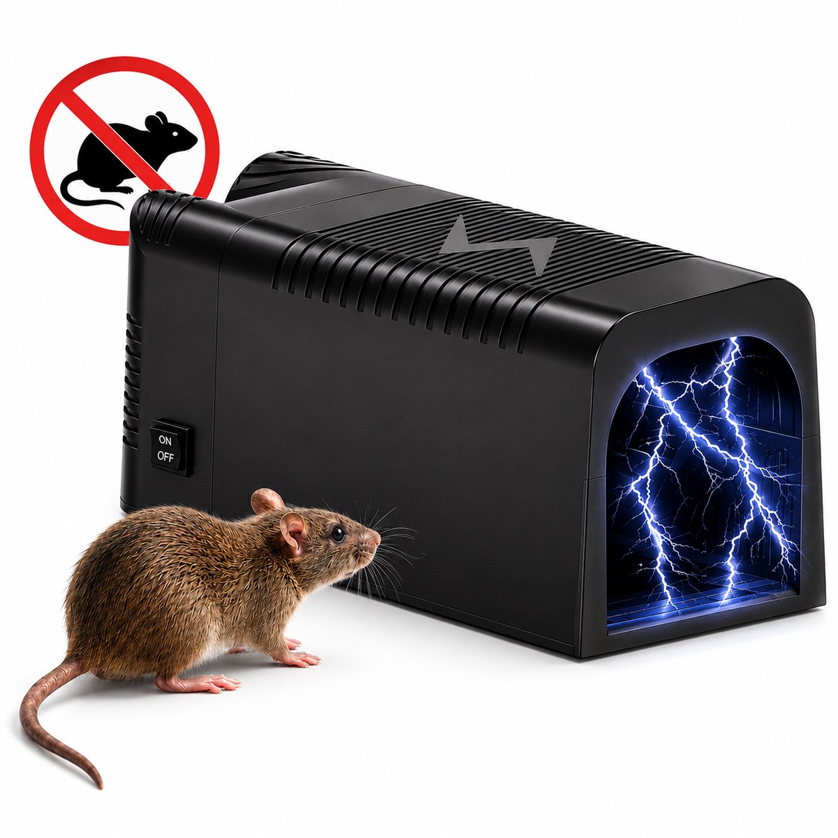ZnaP elektrische muizenval, draadloos en oplaadbaar