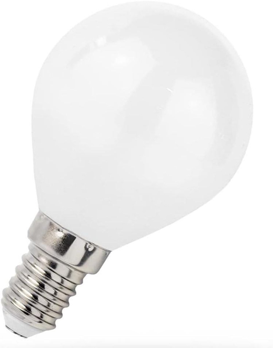 LED filament lamp druppel bal G45 1W E14 opaal 90lm 827 warm wit 2700K
