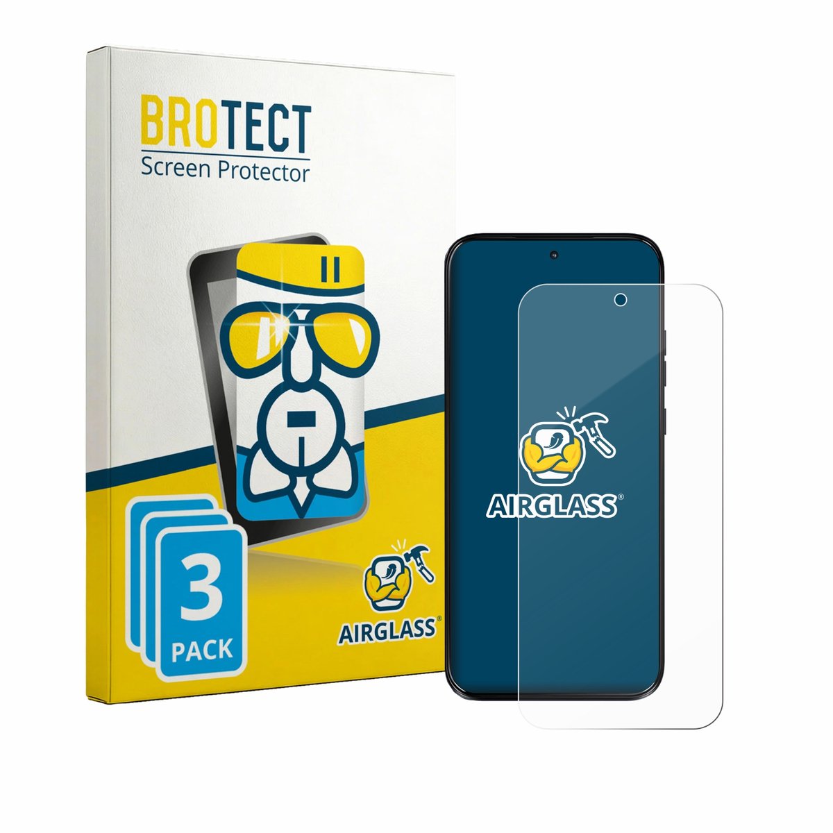 Screenprotector 3 Stuks voor Motorola Moto G Max Beschermglas transparant