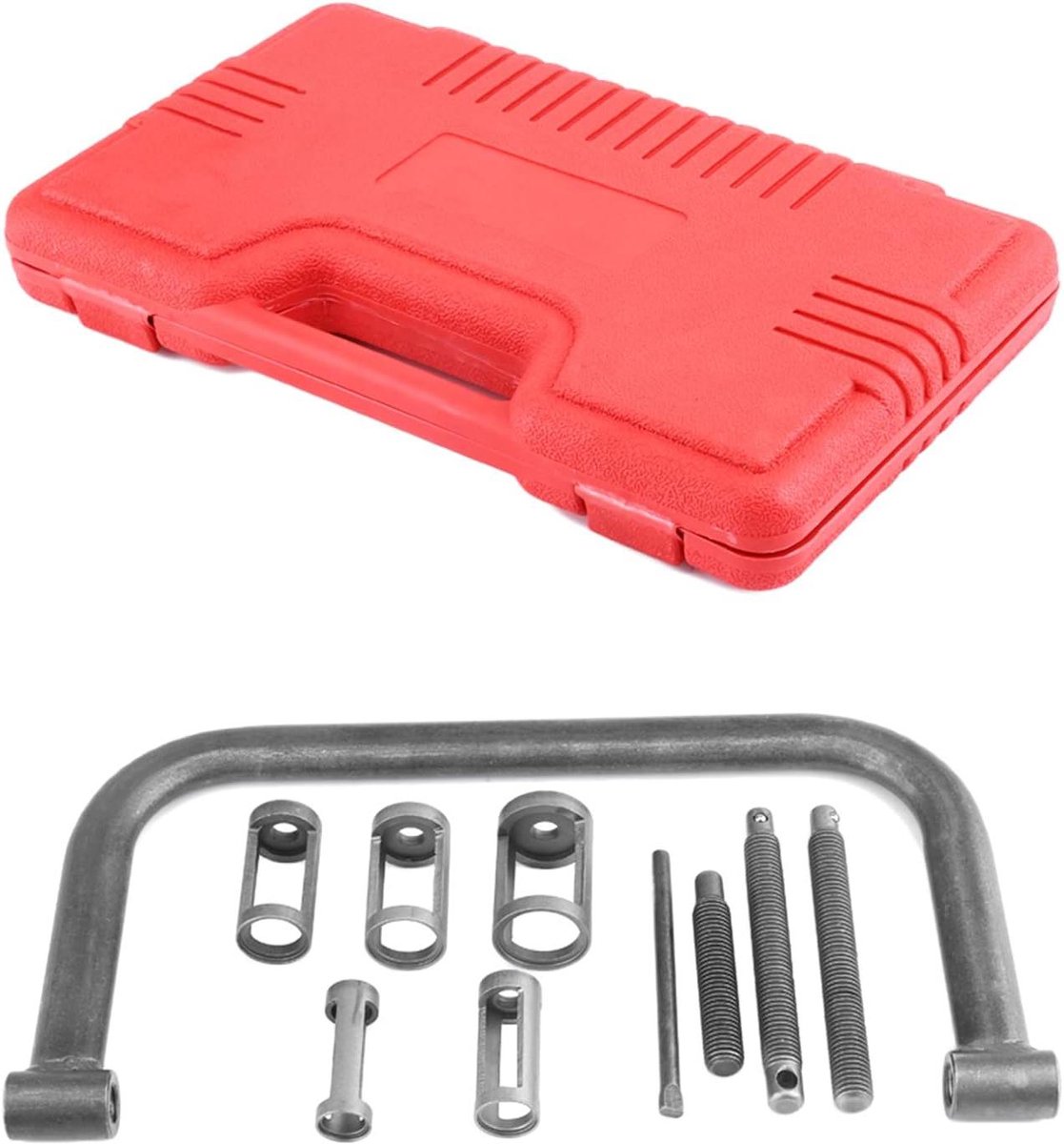 Klepveer Compressor Set - Motor Tool - Motor Onderhoud - 10 Delige Set - Robuust Staal - Zilver