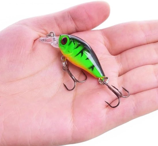 Vis Aas - Kunstaas Wobbler - Vissen Vangen - Natuurgetrouwe Beweging - 4.5 cm 4g - Veelkleurig — afbeelding 2