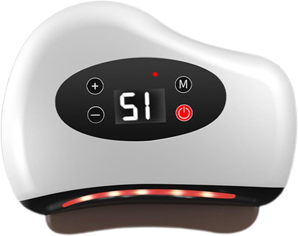 Voetenschraper Massager - Spier Schraper - Spierontspanning Thuis - Verwarming Rood Licht - 12 Niveaus - Zwart