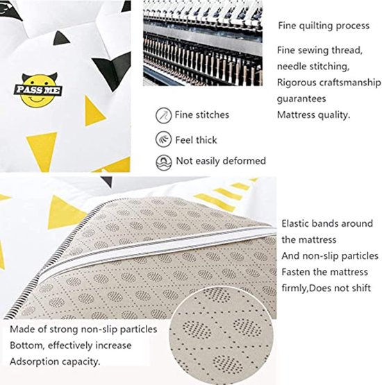 Vloermatras - Tatami mat - Comfortabel slapen - Zacht en ademend - 120x200cm - Veelkleurig — afbeelding 2