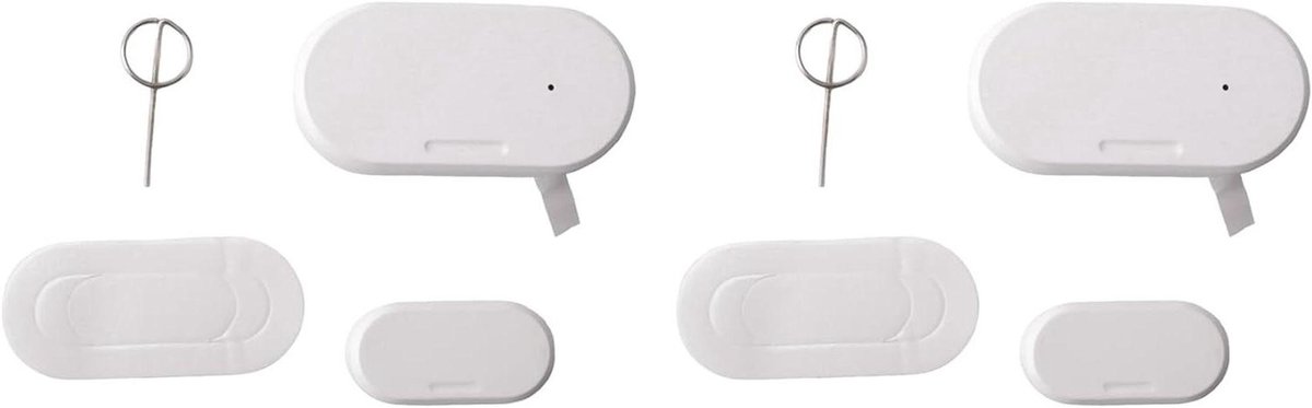Slimme Contact Detectors - Deur Raam Sensor - Huis Beveiliging - Direct Gebruik - 2 Stuks - Wit