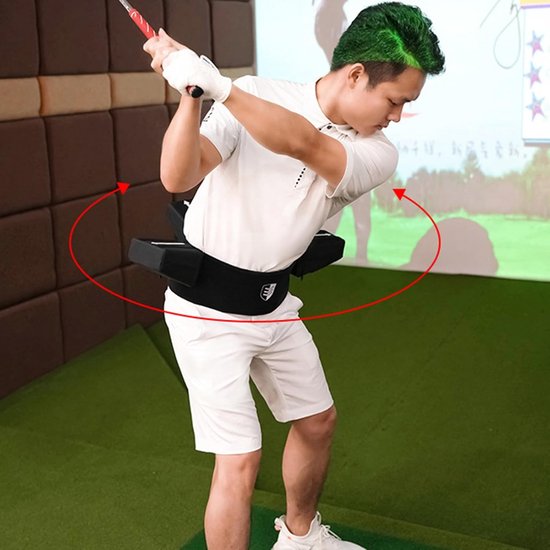Golfzwaai Trainingshulp - Swing Correctie - Golftechniek Verbeteren - Arm-Lichaam Coördinatie - 35cm Lengte - Zwart — afbeelding 2