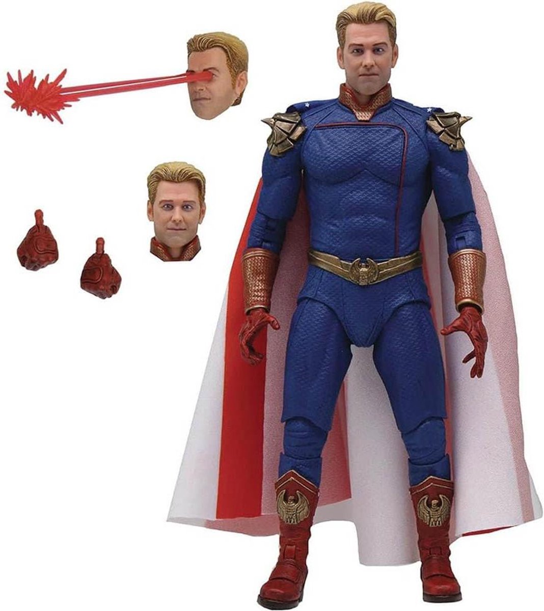 Actiefiguur - Geleed Personage - Verzamelen Display - Verwisselbare Hoofden - 18 CM - Blauw Rood