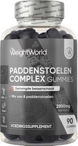 WeightWorld Paddenstoelen Complex Gummies - Met Lion's Mane, Shiitake, Chaga, Maitake en Reishi - 8 verschillende paddenstoelen - Vegan