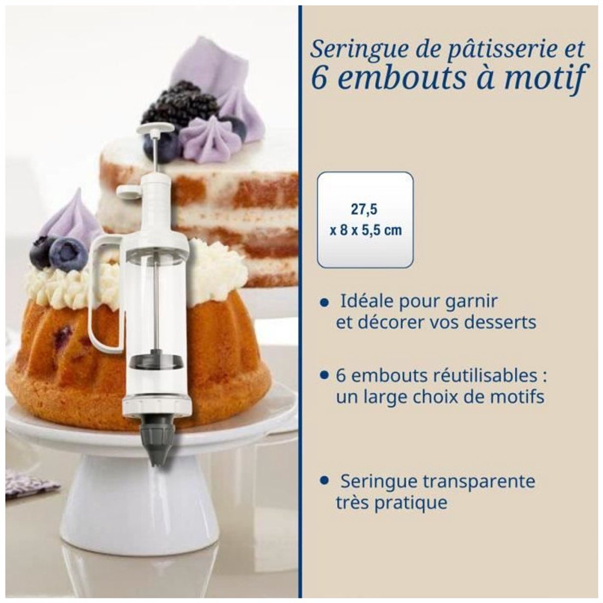 Set maatbeker en spuitzak Dr. Oetker Baker Edition