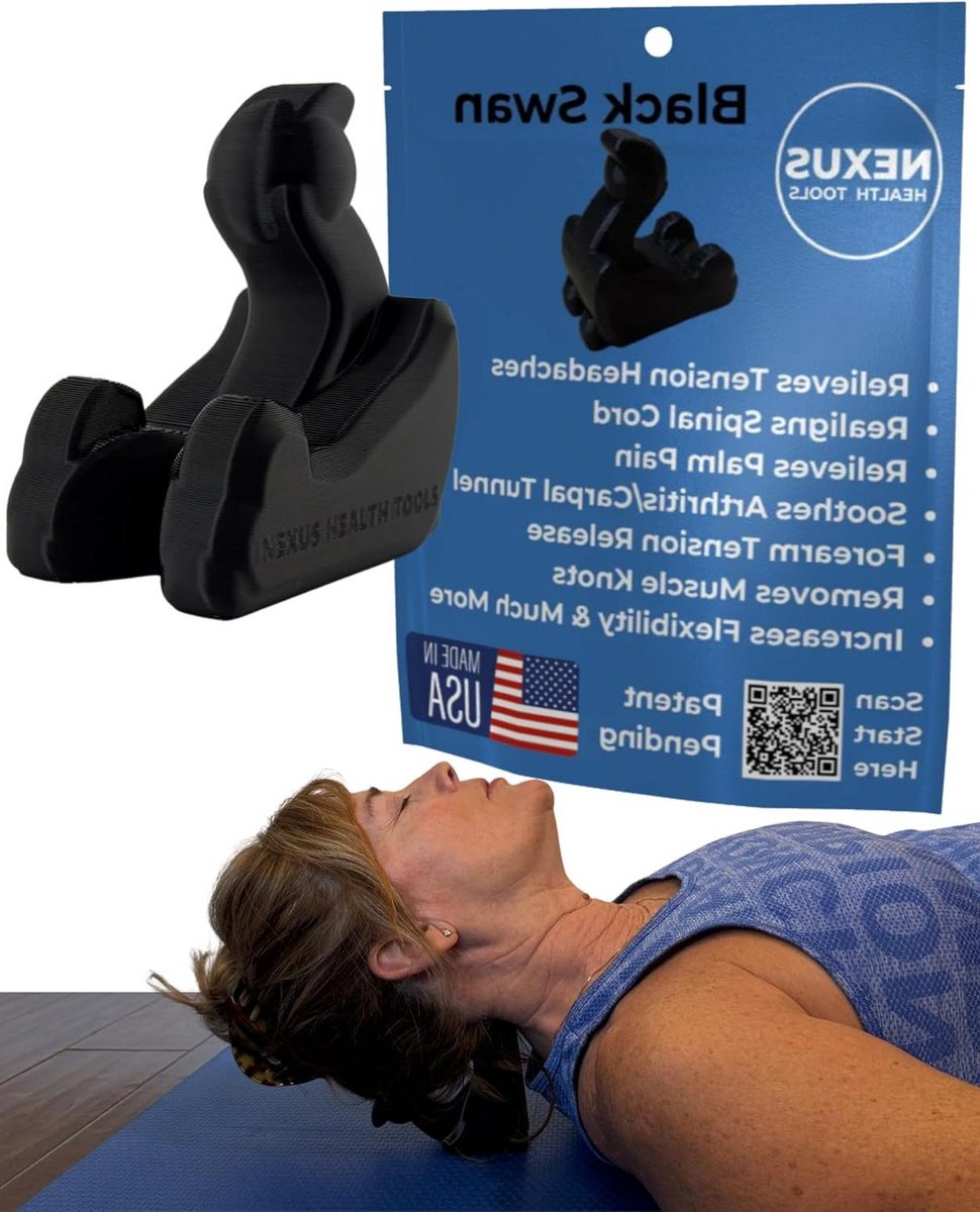 Suboccipitale ontgrendelingsapparaat voor spanningshoofdpijnverlichting - Occipitale release tool en nekstretcher voor nekpijn en kaakspanning | handmassageapparaat voor pols en onderarm | 3-in-1 |