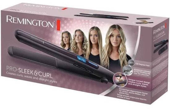 Remington PRO-Sleek & Curl 2-in-1 Stijltang - Krullen & Steilen - S6505