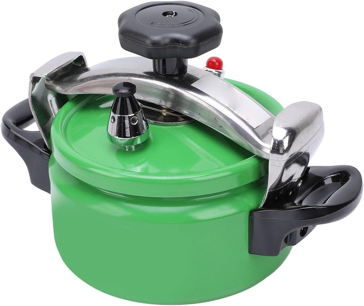 Snelkookpan Aluminium - Grote Pan - Snel Koken - Dubbele Bodem - 3 Liter - Groen