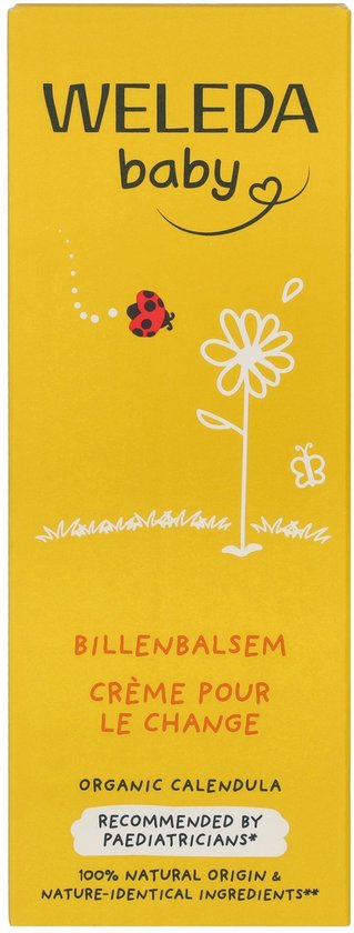 Weleda baby billenbalsem, creme pour le change. Biologische calendula. 100% natuurlijke oorsprong.