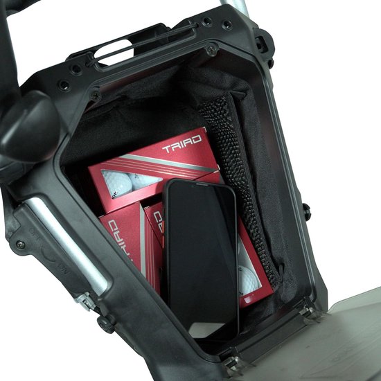 Golftrolley Inklapbaar - Push Trolley - Golfen Met Gemak - Sterk Aluminium Frame - Tot 25 kg - Wit Roze — afbeelding 2