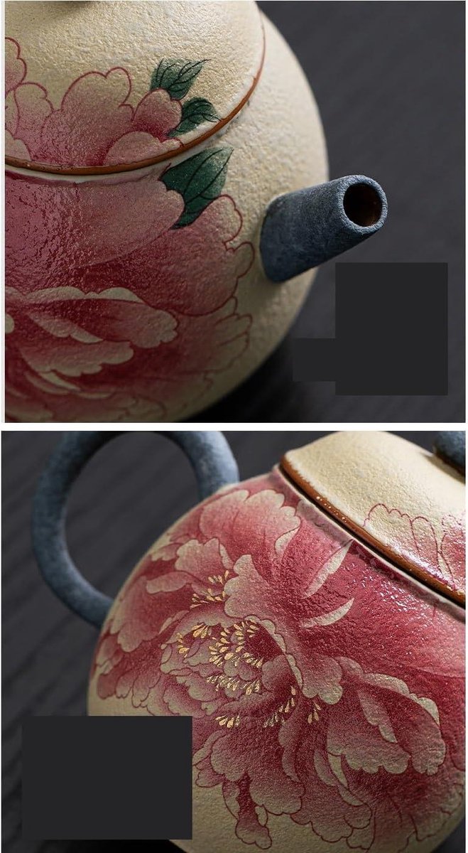 Theepot Keramiek - Theeservies Klein - Thee Zetten - Compact Formaat - 130ml - Blauw Wit