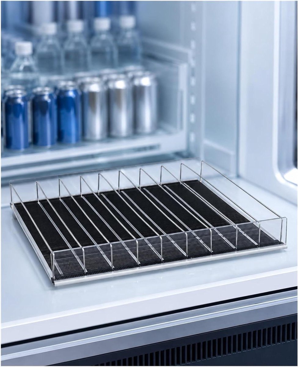 Zelfvoedend Blikjes- en Flessenrek, Verstelbare Lade voor Koelkast, Drank Organizer, Front Display voor Supermarkt en Thuis(500x380 mm)