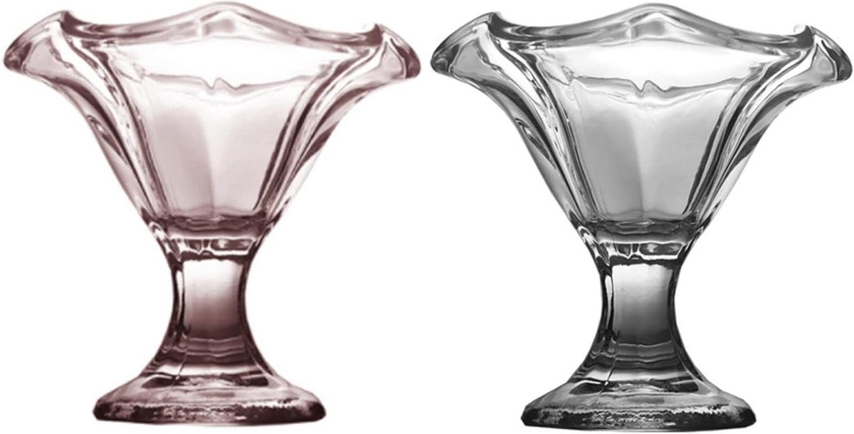 Dessert Glazen - IJs Kommetjes - Desserts Serveren - Lichtgewicht Ontwerp - 160ml - Transparant