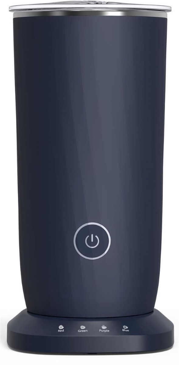 DnA® Melkopschuimer - Melkopschuimer Elektrisch - Melkopschuimers - Blauw - 10cm × 10cm × 19 cm