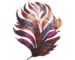 COHEALI Wall Decorations Metal Plume Wall Decoration Metal Plume Fencing Art Outdoor Plume Sculpture Wall Sculpture Plume Decor Silhouette Wall Art Metal Household The Sign 3d