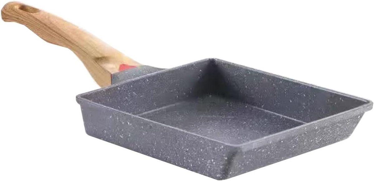 Omelet Pan - Japanse Koekenpan - Ontbijt Maken - Nonstick Coating - 16 x 196 cm - Zwart