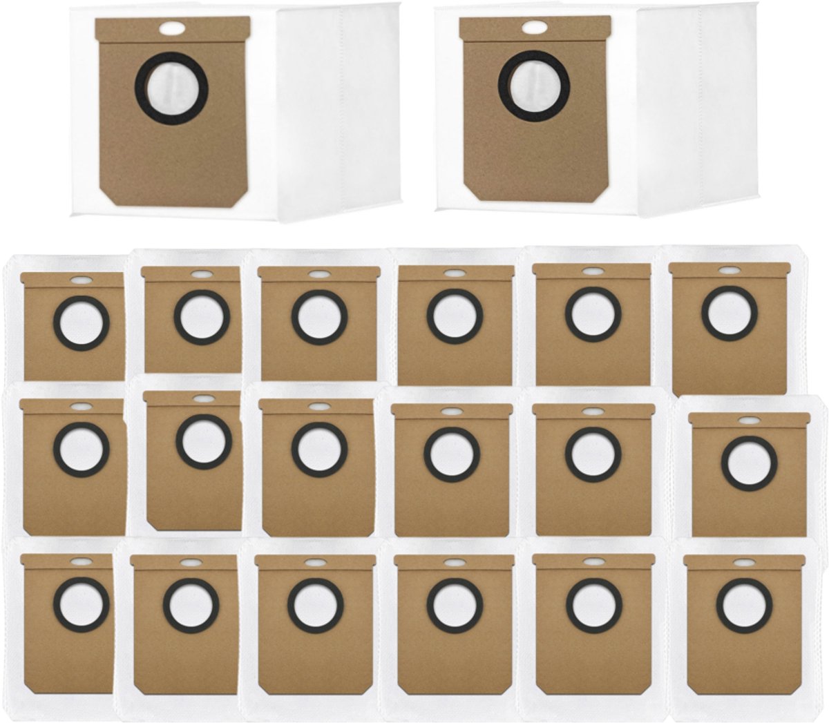20-delige set stofzakken compatibel met Eufy Clean L60 SES / L60 Hybrid SES / L50 SES robotstofzuigers stofzakken-met grote capaciteit van 2,5 liter,