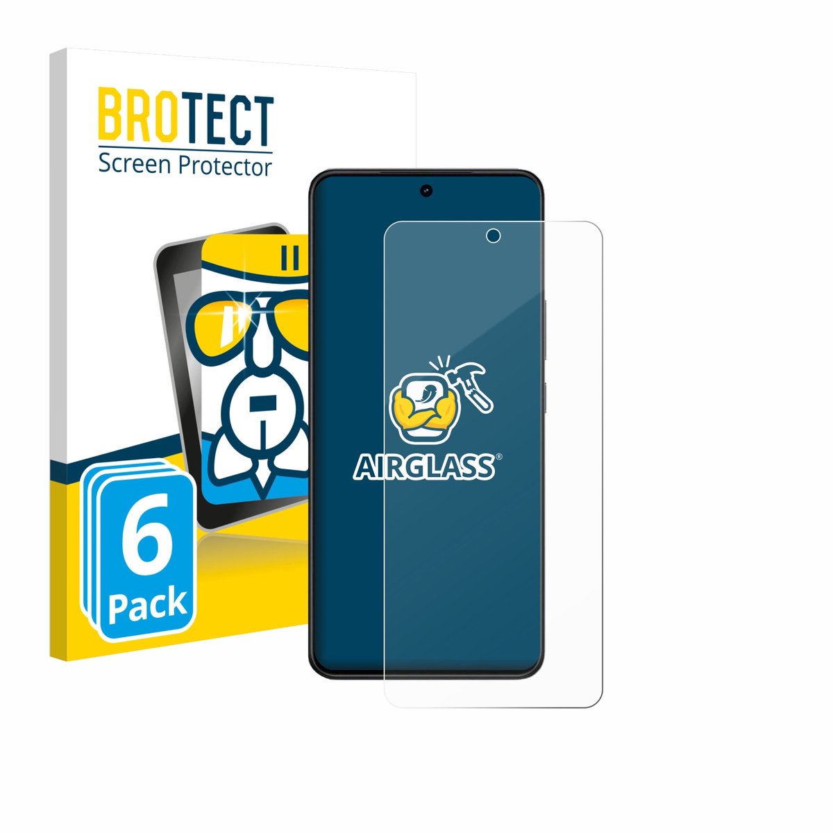 Screenprotector 6 Stuks voor Vivo V60 Lite 5G Beschermglas transparant